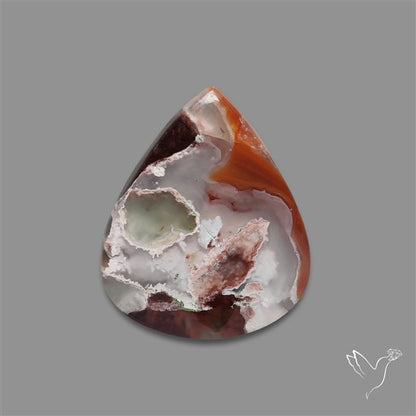 Aqua Chrysoprase Cabochon Selected Rare Patterns