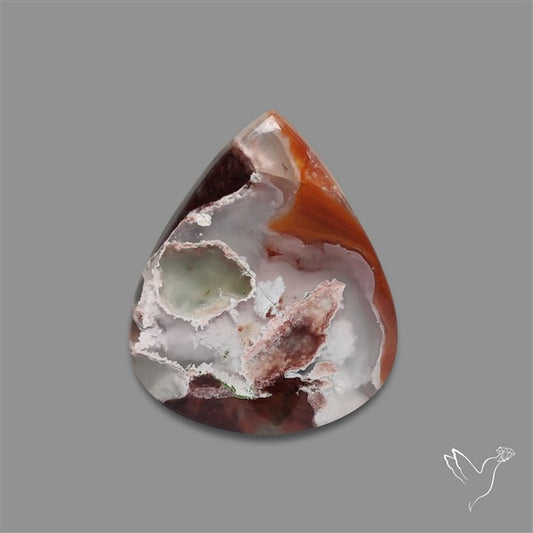 Aqua Chrysoprase Cabochon Selected Rare Patterns