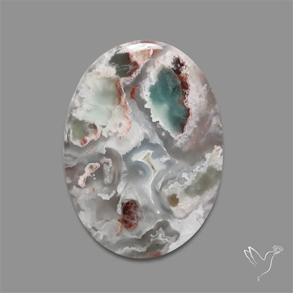 Aqua Chrysoprase Cabochon Selected Rare Patterns