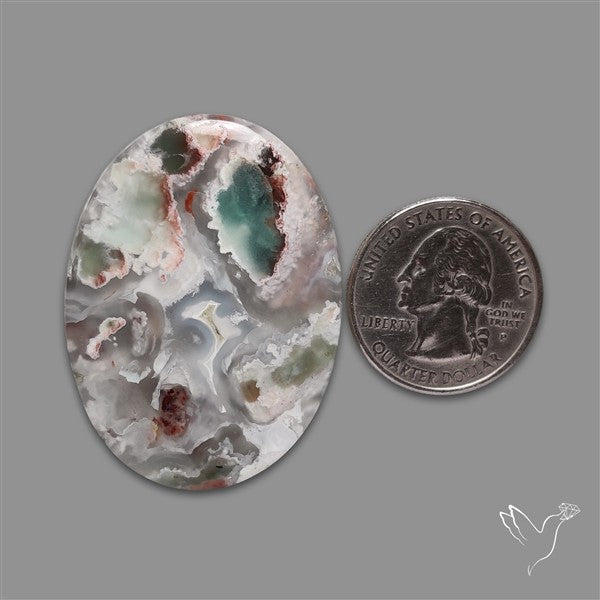Aqua Chrysoprase Cabochon Selected Rare Patterns