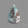Aqua Chrysoprase Cabochon Selected Rare Patterns