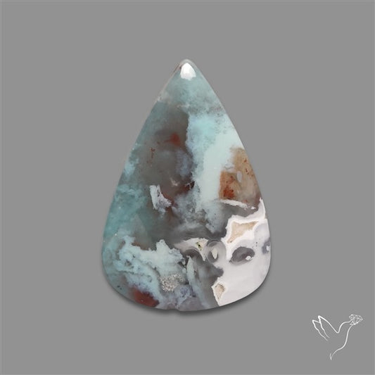 Aqua Chrysoprase Cabochon Selected Rare Patterns