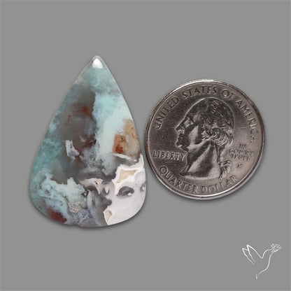 Aqua Chrysoprase Cabochon Selected Rare Patterns