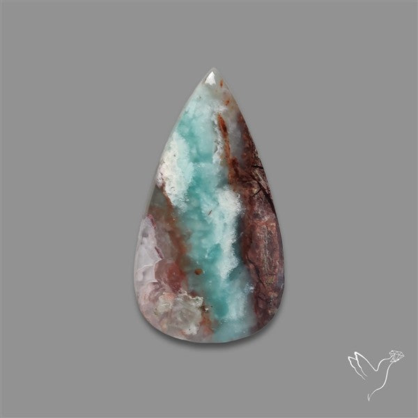 Aqua Chrysoprase Cabochon Selected Rare Patterns