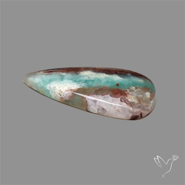 Aqua Chrysoprase Cabochon Selected Rare Patterns