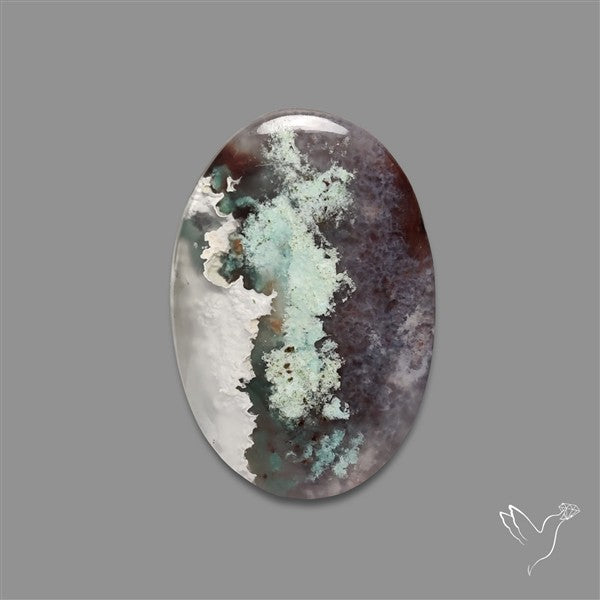 Aqua Chrysoprase Cabochon Selected Rare Patterns
