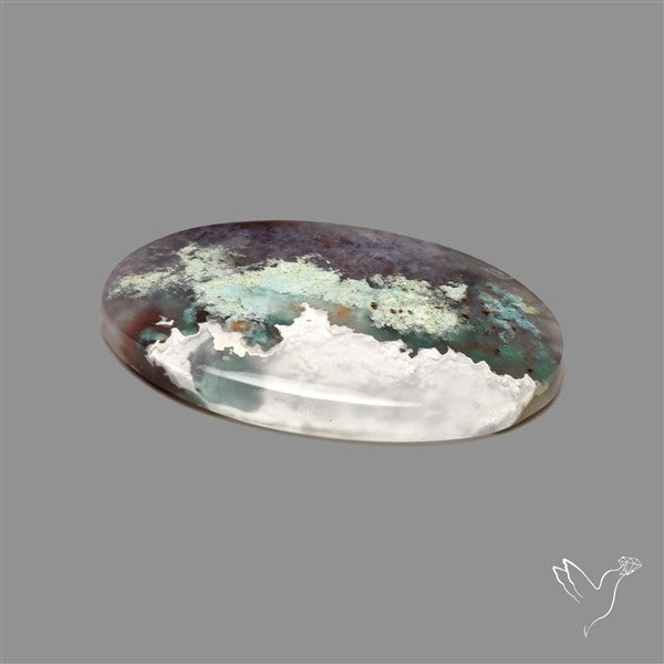 Aqua Chrysoprase Cabochon Selected Rare Patterns
