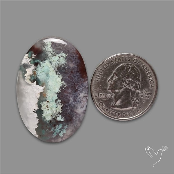 Aqua Chrysoprase Cabochon Selected Rare Patterns