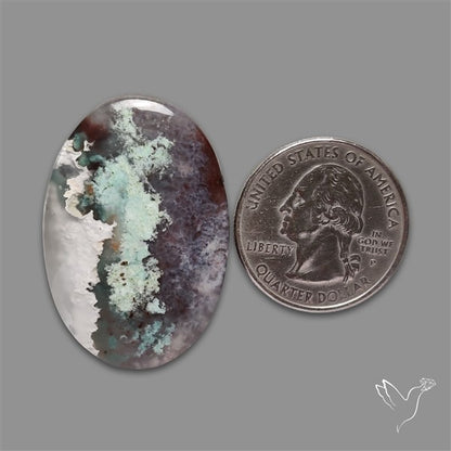 Aqua Chrysoprase Cabochon Selected Rare Patterns
