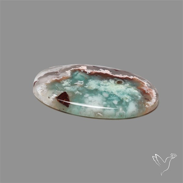 Aqua Chrysoprase Cabochon Selected Rare Patterns