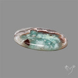 Aqua Chrysoprase Cabochon Selected Rare Patterns