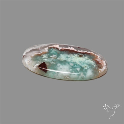 Aqua Chrysoprase Cabochon Selected Rare Patterns