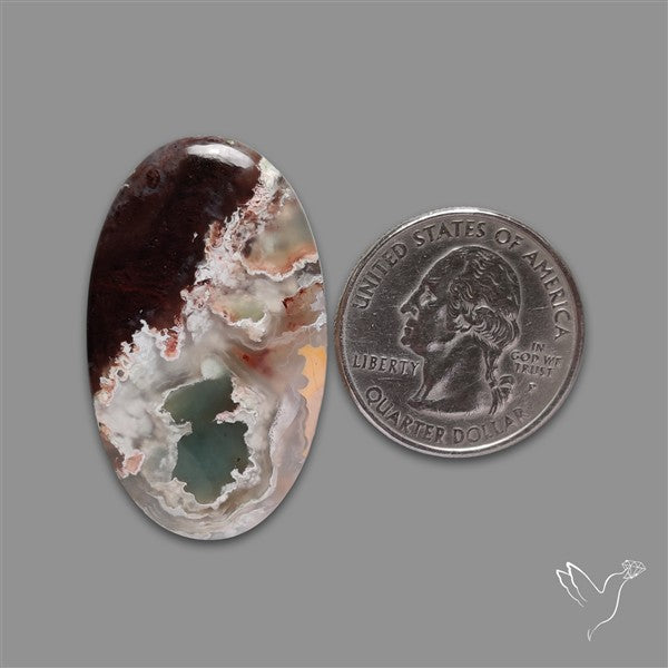 Aqua Chrysoprase Cabochon Selected Rare Patterns