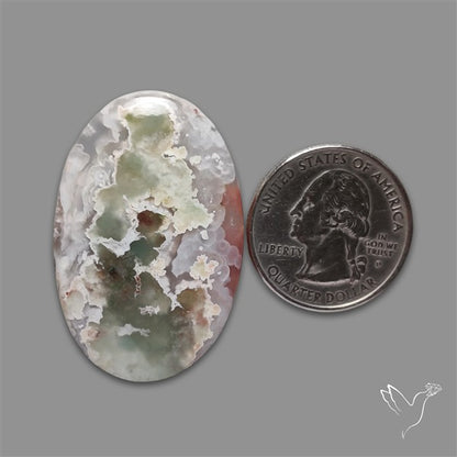Aqua Chrysoprase Cabochon Selected Rare Patterns