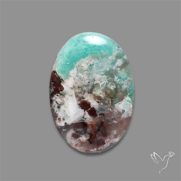 Aqua Chrysoprase Cabochon Selected Rare Patterns