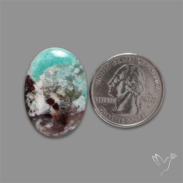 Aqua Chrysoprase Cabochon Selected Rare Patterns