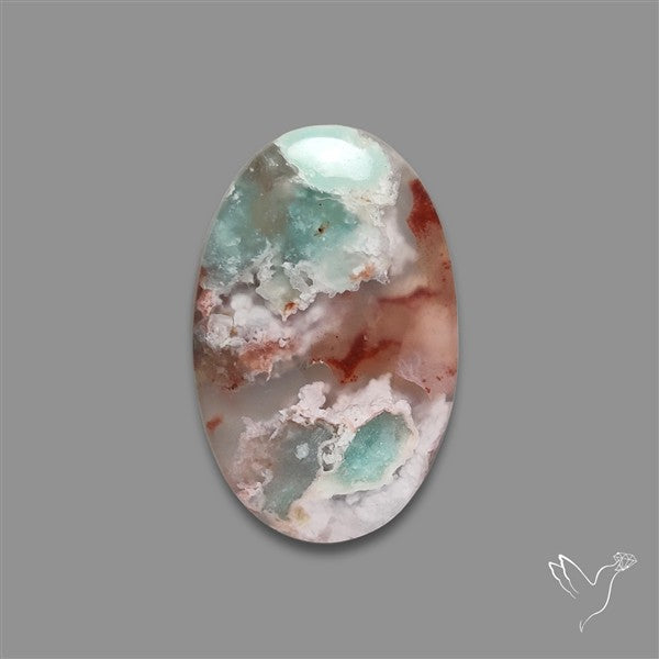 Aqua Chrysoprase Cabochon Selected Rare Patterns