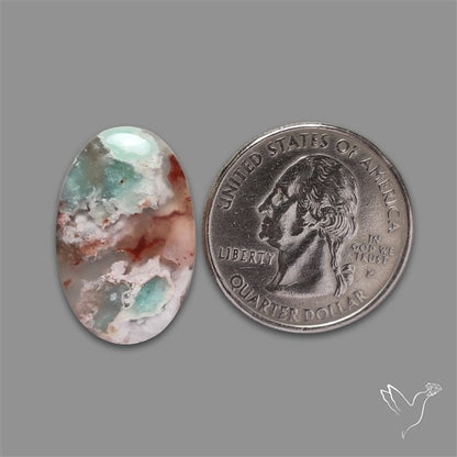Aqua Chrysoprase Cabochon Selected Rare Patterns