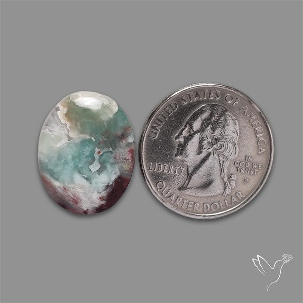 Aqua Chrysoprase Cabochon Selected Rare Patterns