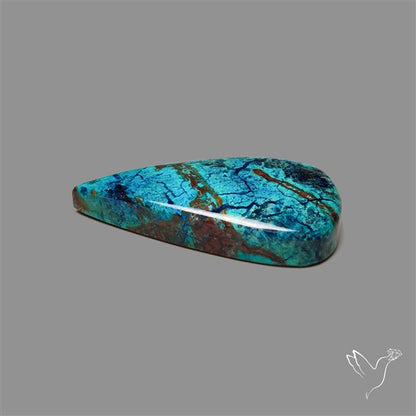 Shattuckite with Cuprite and Azurite Cabochon
