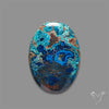 Shattuckite with Cuprite and Azurite Cabochon