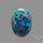 Shattuckite with Cuprite and Azurite Cabochon