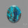 Shattuckite with Cuprite and Azurite Cabochon