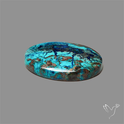 Shattuckite with Cuprite and Azurite Cabochon