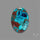 Shattuckite with Cuprite and Azurite Cabochon