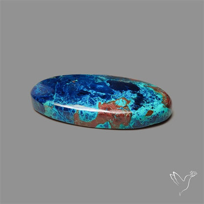 Shattuckite with Cuprite and Azurite Cabochon