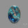 Shattuckite with Cuprite and Azurite Cabochon
