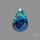 Shattuckite with Cuprite and Azurite Cabochon