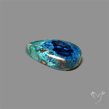 Shattuckite with Cuprite and Azurite Cabochon