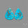 Rare Campitos Mines Turquoise Pair with Pyrite Inclusion