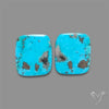 Rare Campitos Mines Turquoise Pair with Pyrite Inclusion