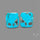 Rare Campitos Mines Turquoise Pair with Pyrite Inclusion
