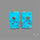 Rare Campitos Mines Turquoise Pair with Pyrite Inclusion