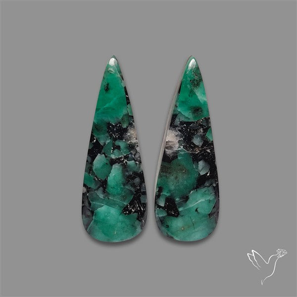 Emerald Pair Deep Dark Green