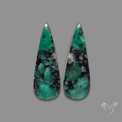 Emerald Pair Deep Dark Green