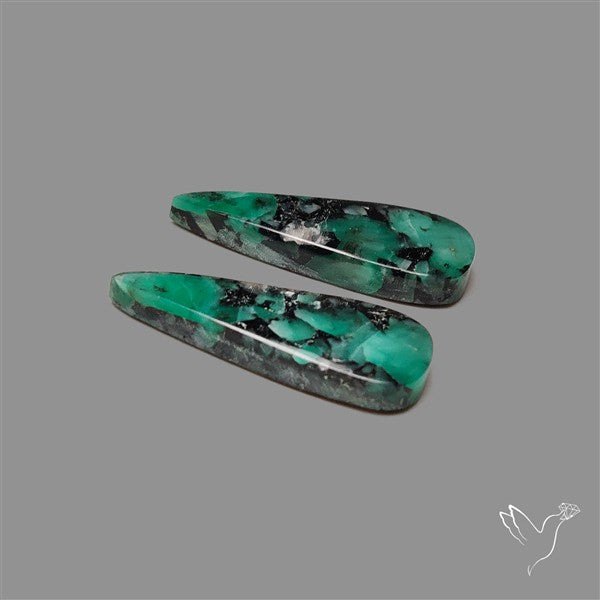 Emerald Pair Deep Dark Green