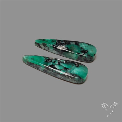 Emerald Pair Deep Dark Green