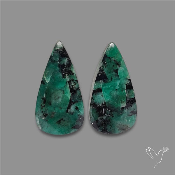 Emerald Pair Deep Dark Green