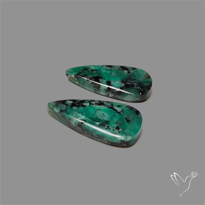 Emerald Pair Deep Dark Green