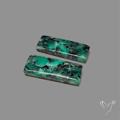 Emerald Pair Deep Dark Green