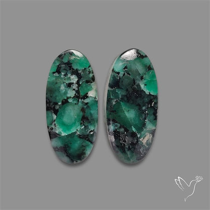 Emerald Pair Deep Dark Green