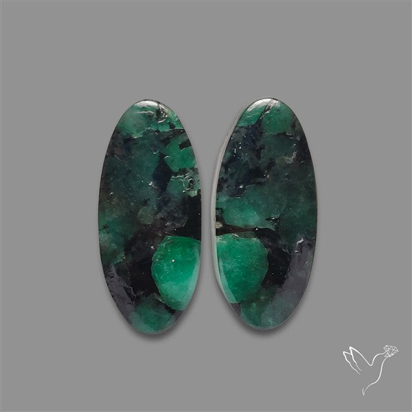 Emerald Pair Deep Dark Green