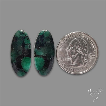 Emerald Pair Deep Dark Green