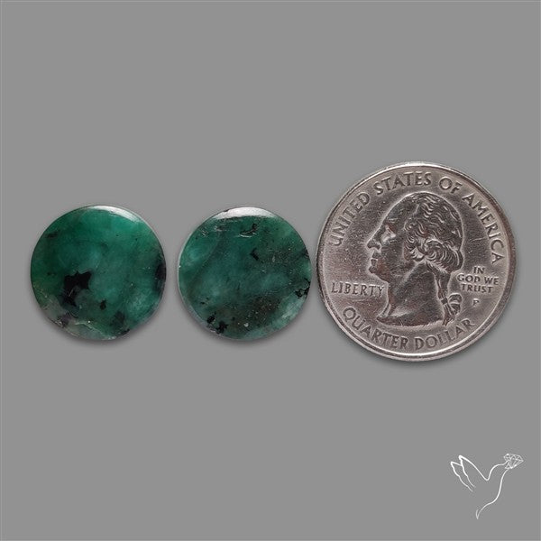 Emerald Pair Deep Dark Green
