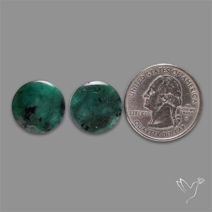 Emerald Pair Deep Dark Green