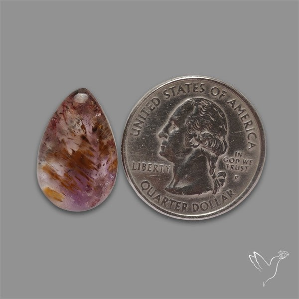 Cacoxenite Super Seven Amethyst Cabochon